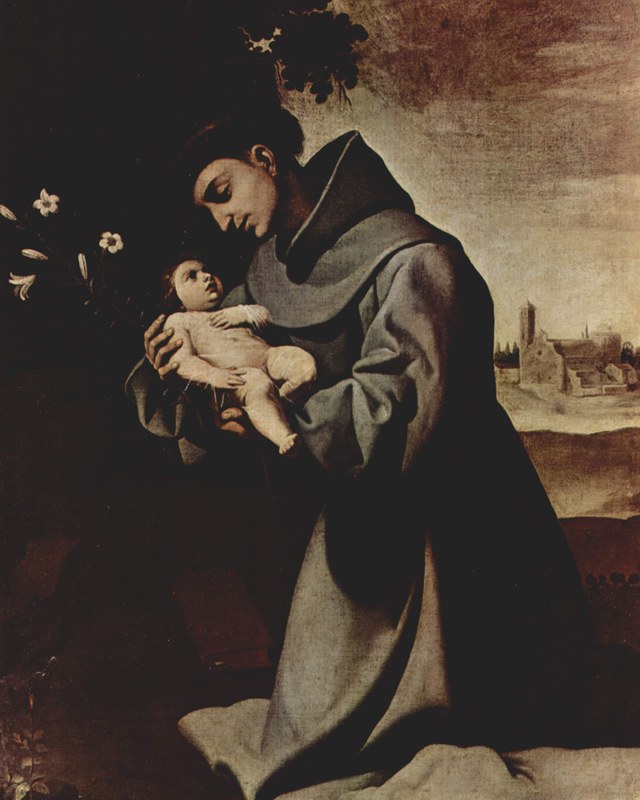 św. Antoni z Padwy – obraz Francisca de Zurbarána, ok. 1640 r.