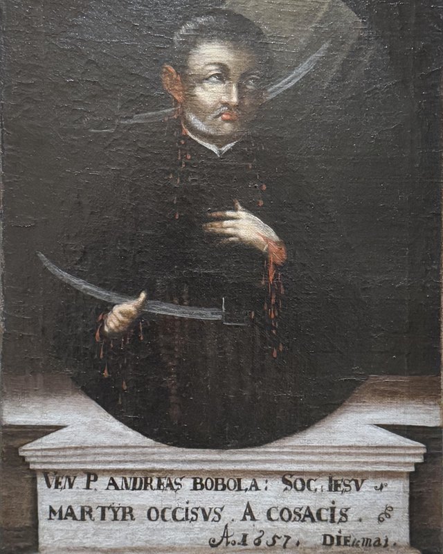 św. Andrzej Bobola – portret z początku XVIII w., kościół Wizytek w Warszawie