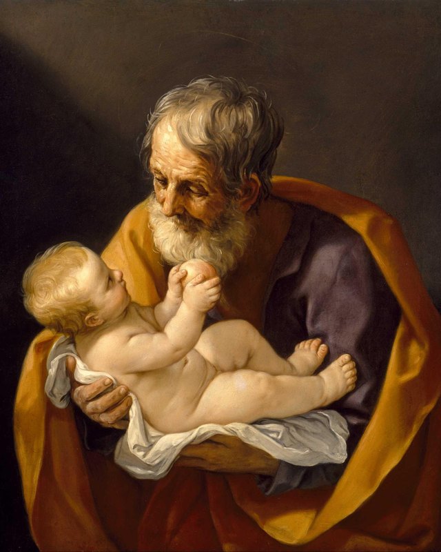 św. Józef z Dzieciątkiem Jezus – obraz Guida Reniego, ok. 1638–1640
