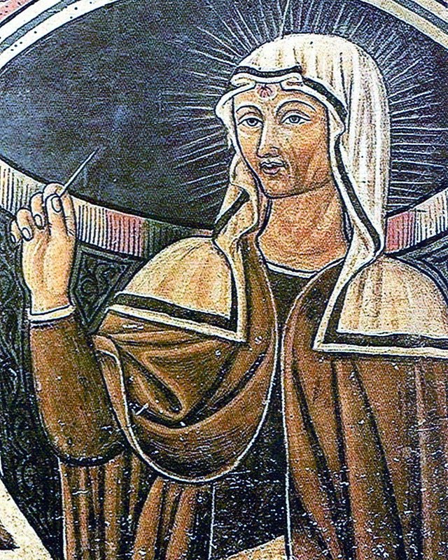 św. Rita z Cascii – malowidło na Cassa Solenne w Cascii, ok. 1457 r.
